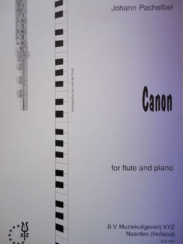 Image de PACHELBEL CANON Flûte Traversière Piano