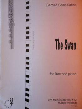 Image de SAINT SAENS LE CYGNE Flûte Traversière Piano